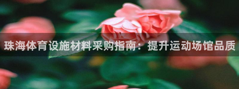 意昂3娱乐首页官网下载：珠海体育设施材料采购指南：提