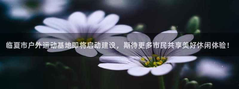 意昂体育3平台：临夏市户外运动基地即将启动建设，期待更多市民