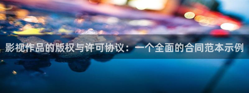 噜噜噜噜噜影院：影视作品的版权与许可协议：一个全面的合同范本示例
